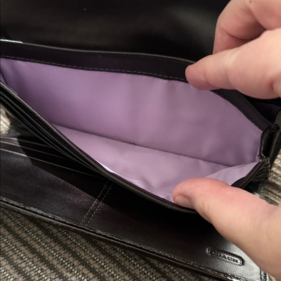 Coach Dark Brown Signature Wallet - Picture 4 of 6